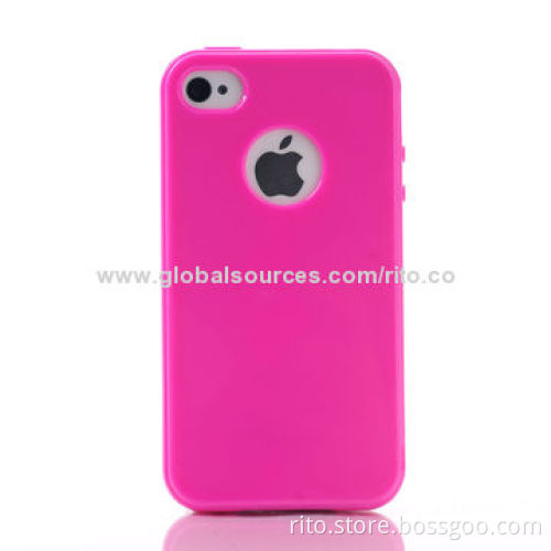 New Cell Phone Case for iPhone 4/4s, iPhone 5/5s with Logo Cutout